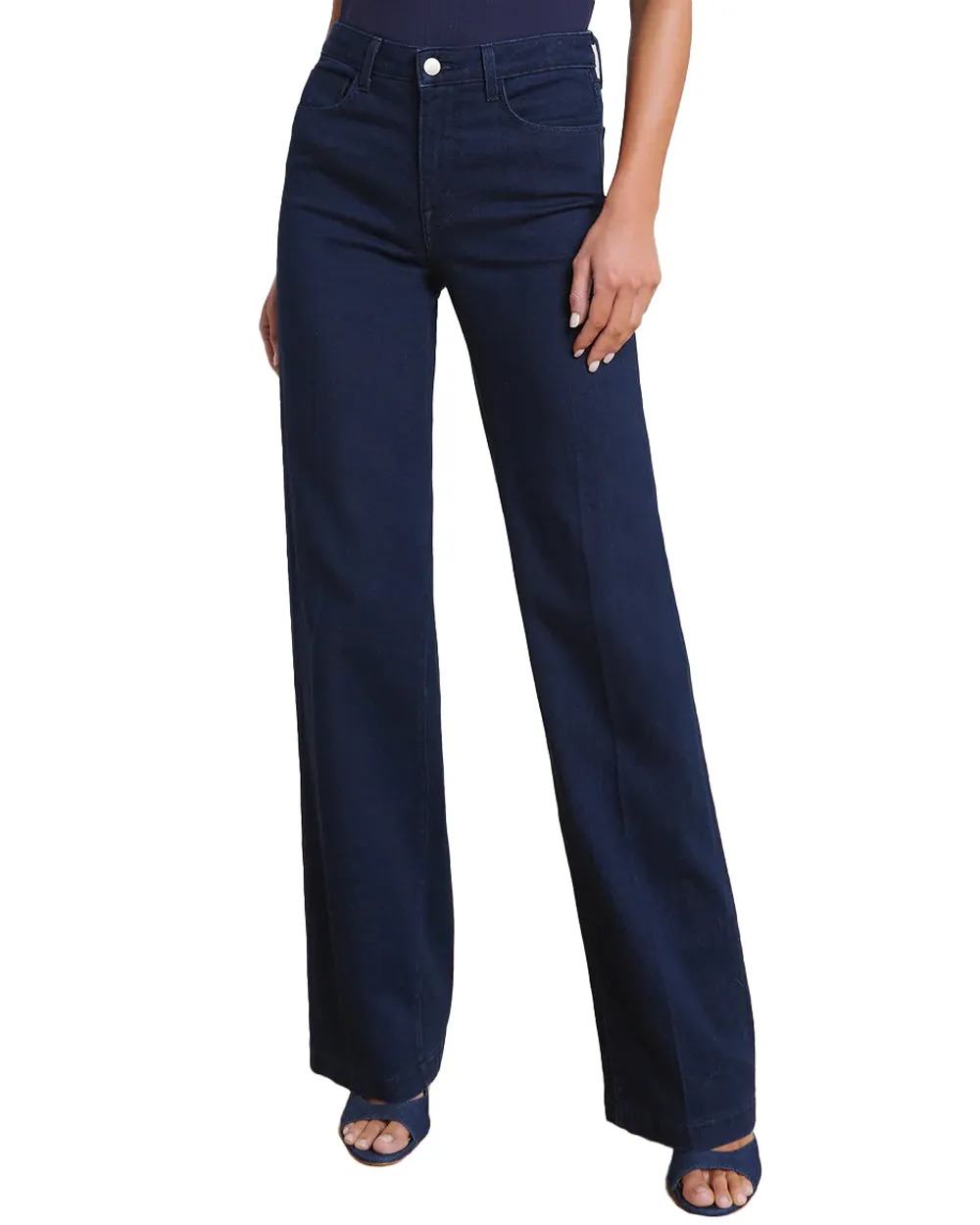 High Rise Clayton Wide Leg Jean in Palomino