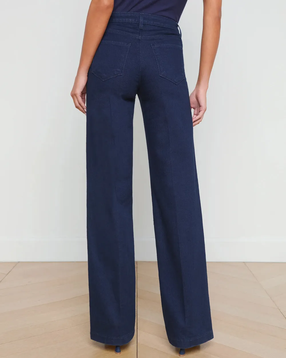 High Rise Clayton Wide Leg Jean in Palomino