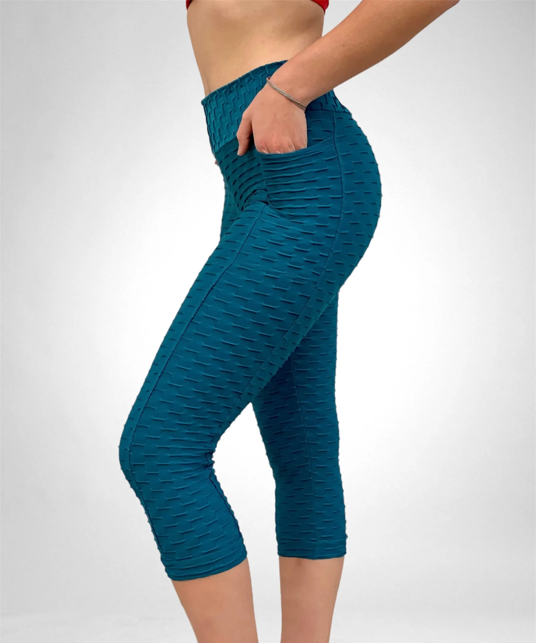 Honeycomb Capris with Pocket