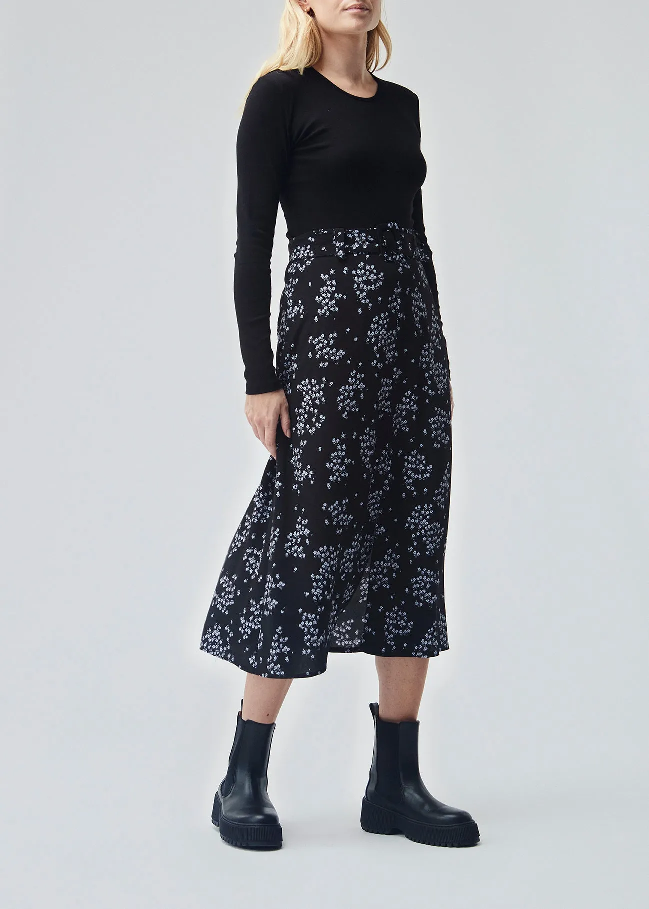 HunchMD long print skirt - Flower Pond