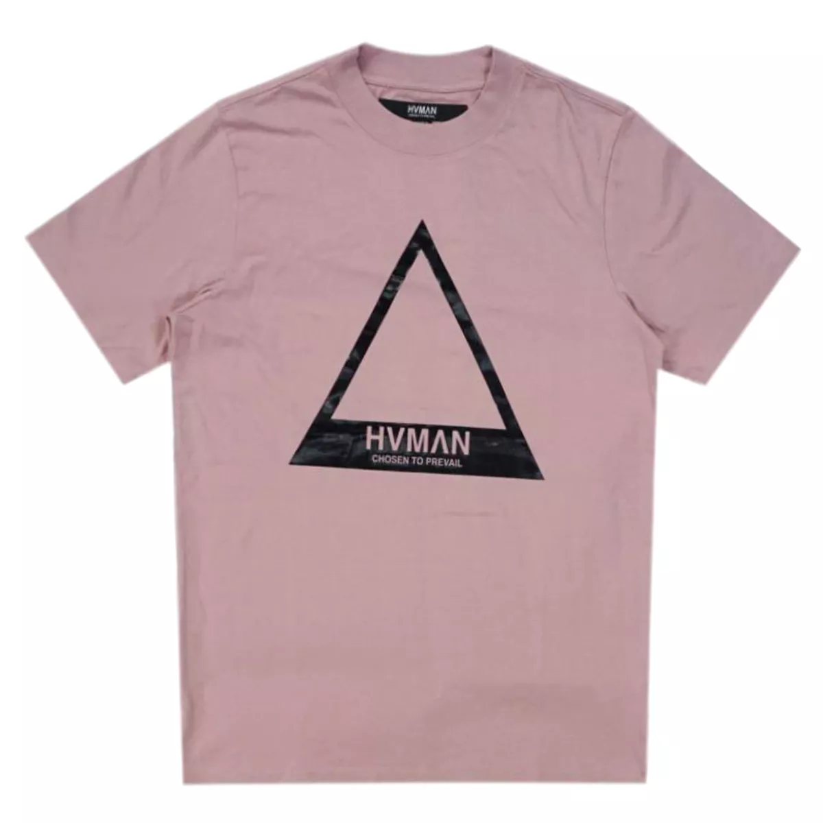 HVMAN Triangle Logo Tee (Dusty Pink) /D1