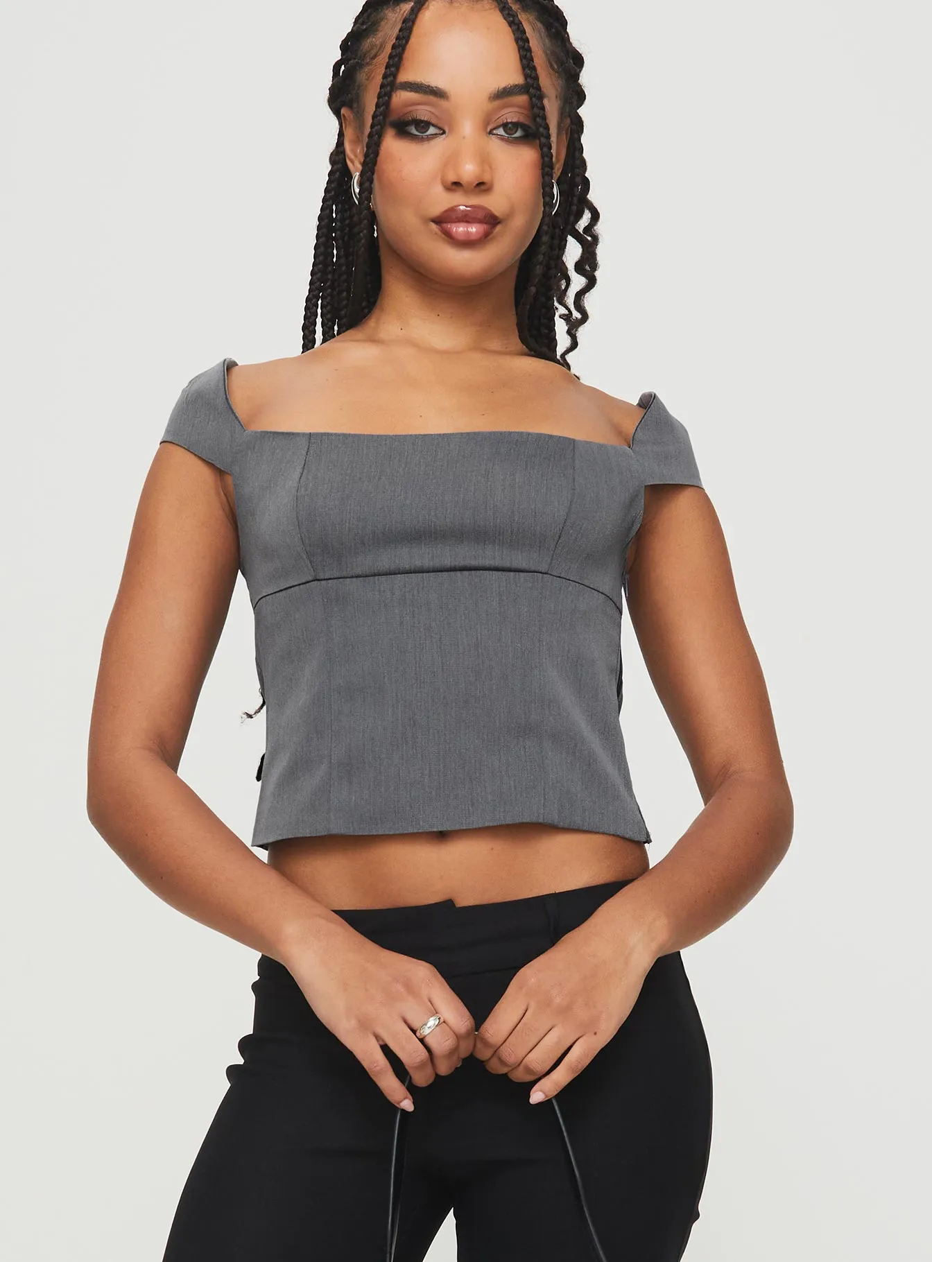 Irie Top Grey