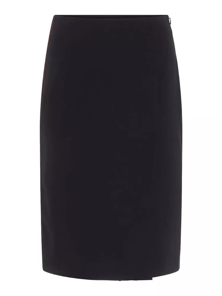 J.Lindeberg Womens Silva Sport Drape Skirt - BLACK ARROW