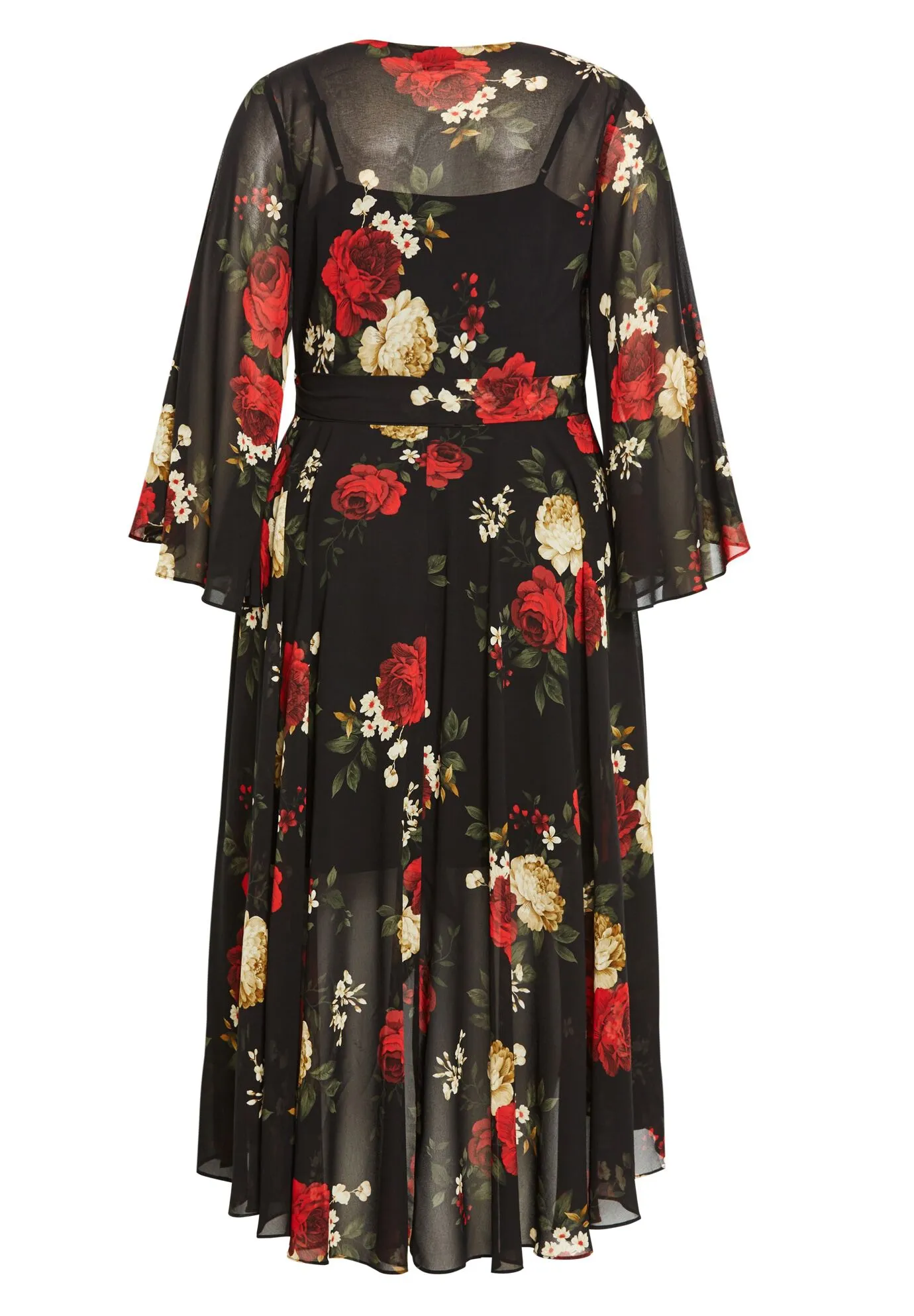 Julissa Print Maxi Dress - black