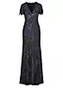 Kaleidoscope Black Beaded Maxi Dress