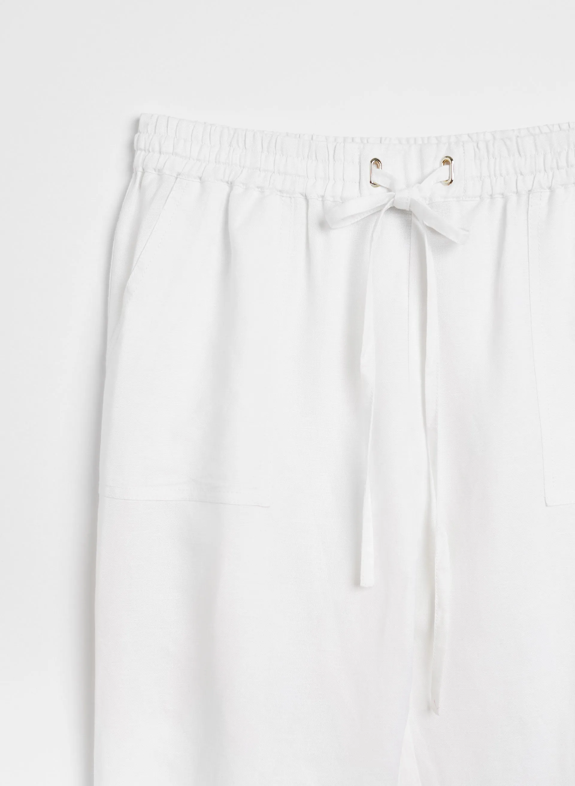 Linen Jogger Capris