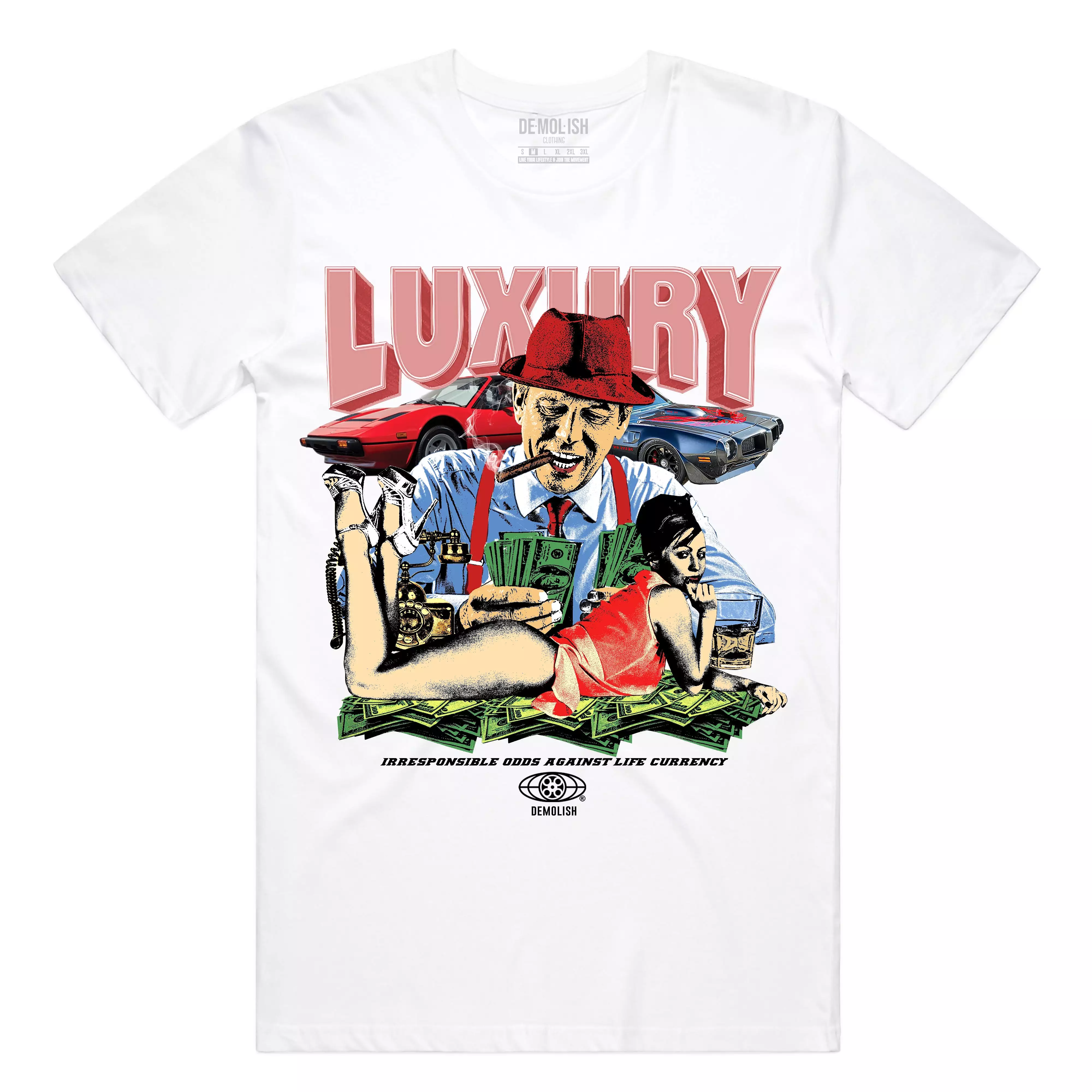 Luxury Dealer Tee (Wte/Multi) /D14