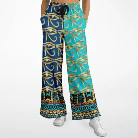 Many Blessings Horus Eye Eco-Poly Stretchy Phat Bellbottoms