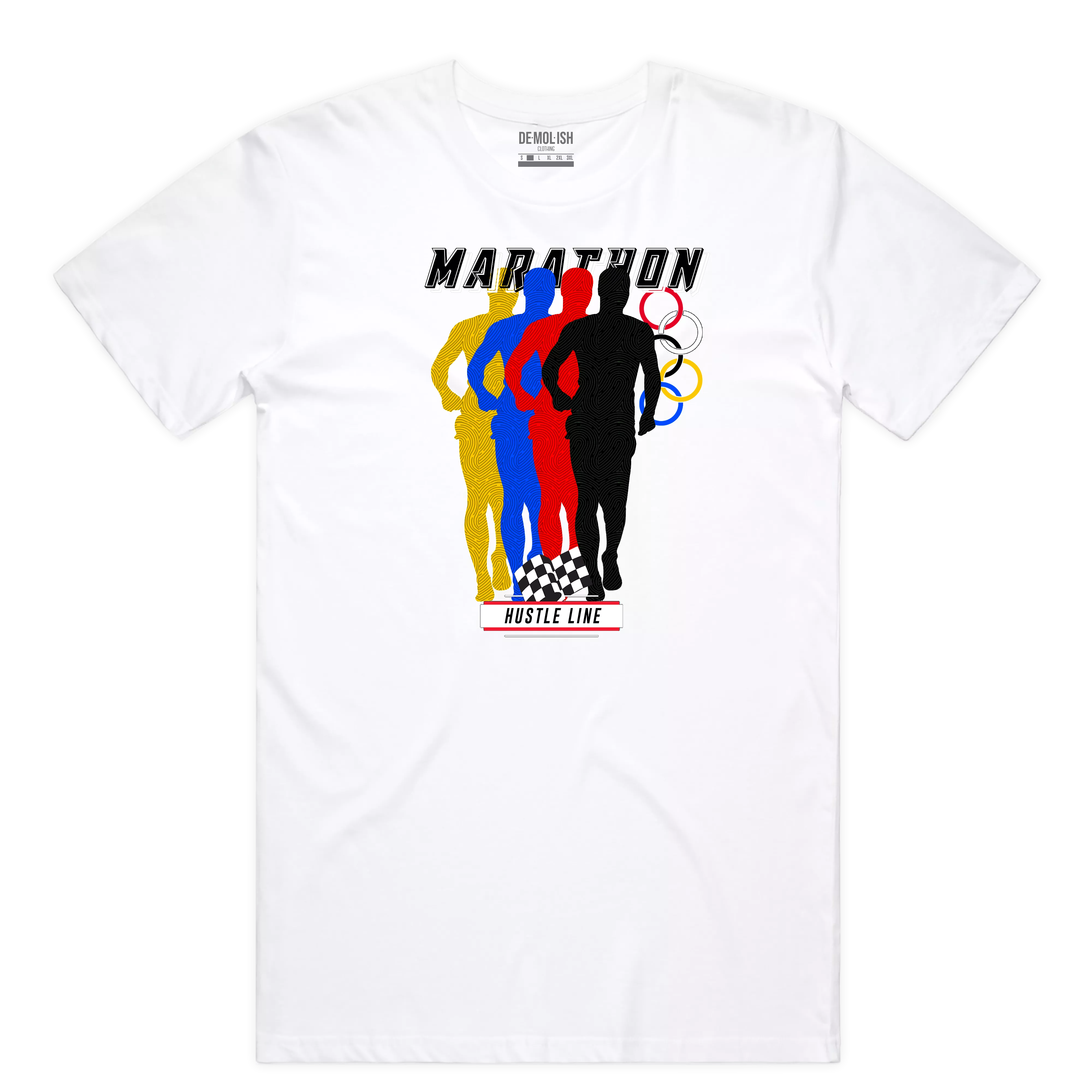 Marathon Tee (White) / D2