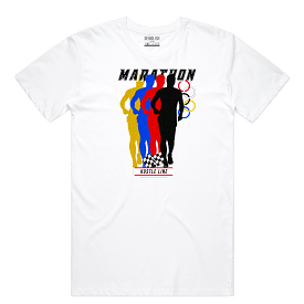 Marathon Tee (White) / D2