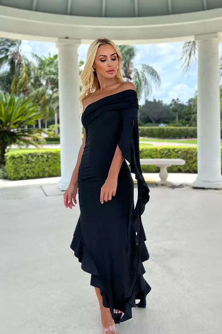 Marcy Ruffle Maxi Dress