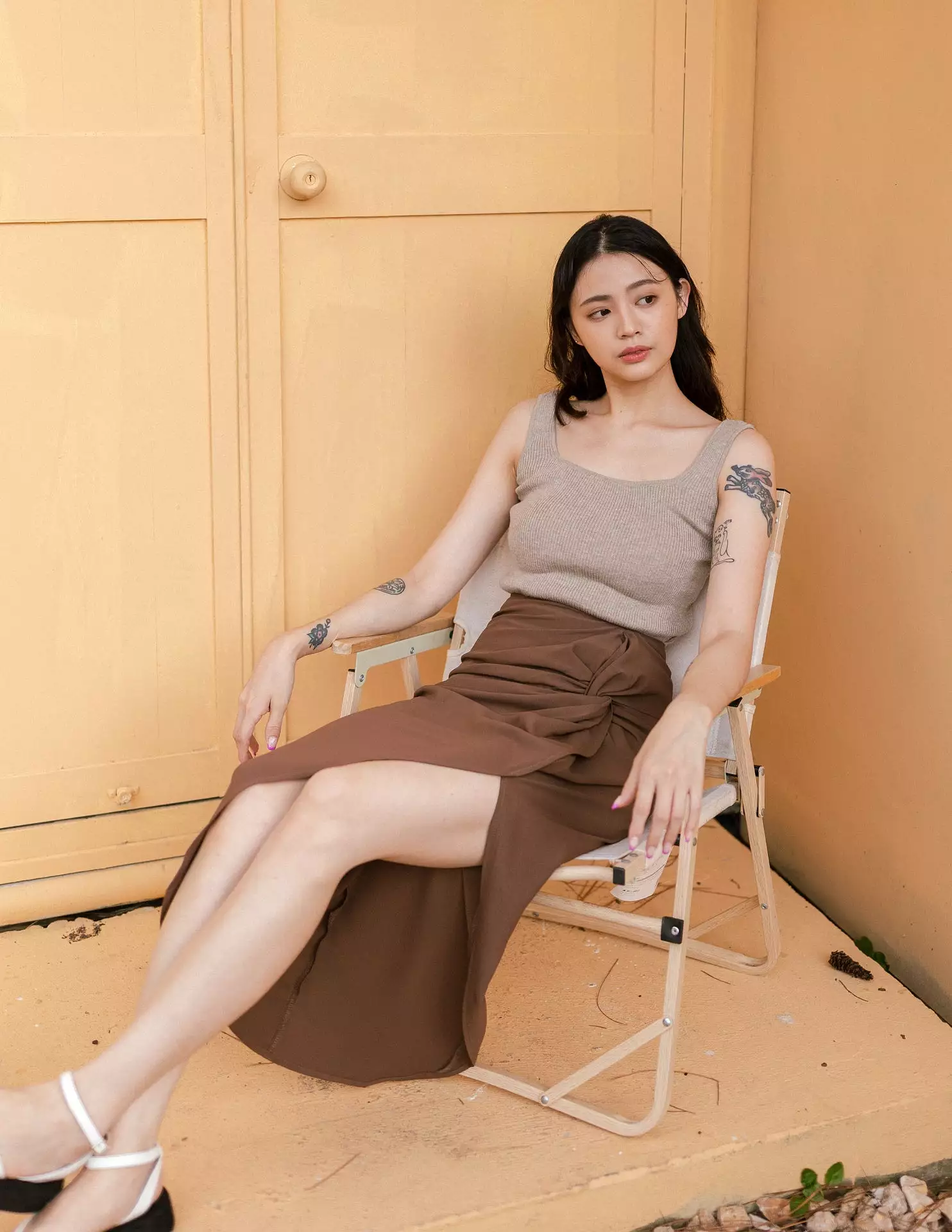 Maribel Skirt in Brown