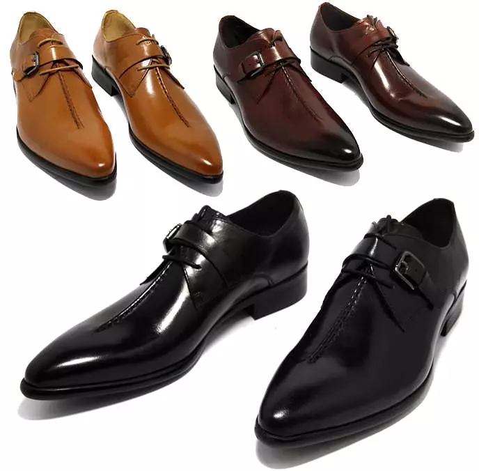 Men  Dress Shoes -  Pointed Business Shoes