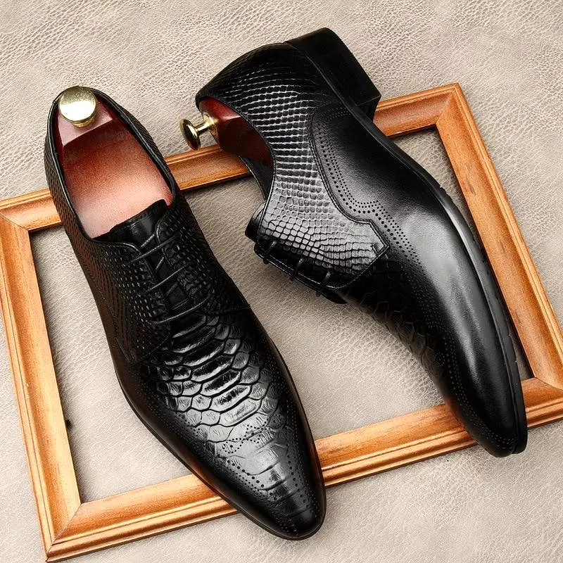 Men  Dress Shoes -  Silvio Serpentine Shoes