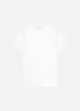 Men's Cellular Cotton Underwear T-shirt in White