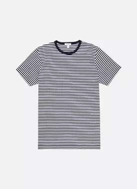 Men's Classic T-shirt in Navy/White English Stripe