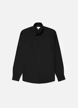 Men's Lightweight Poplin Shirt in Black