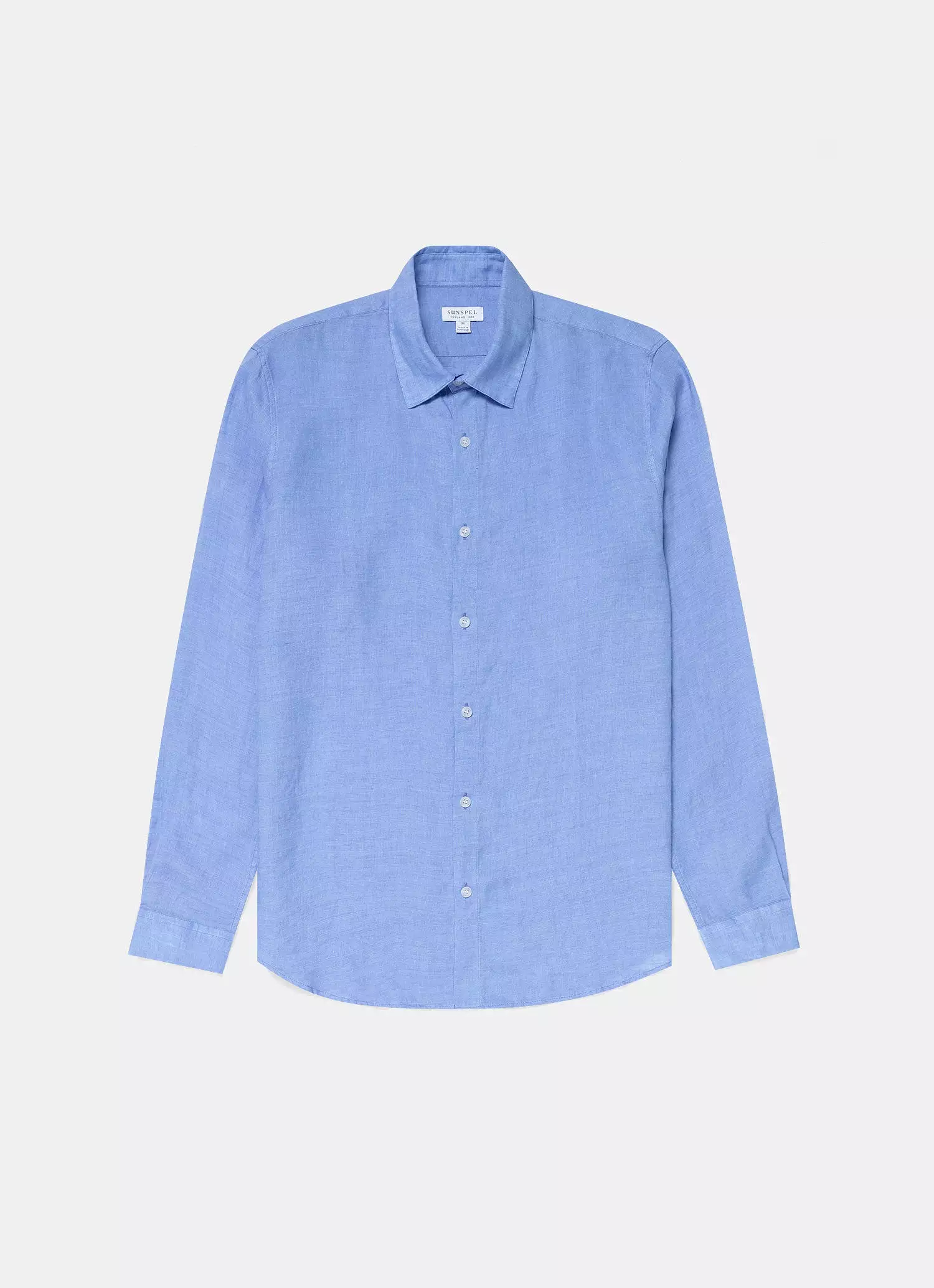 Men's Linen Shirt in Cool Blue