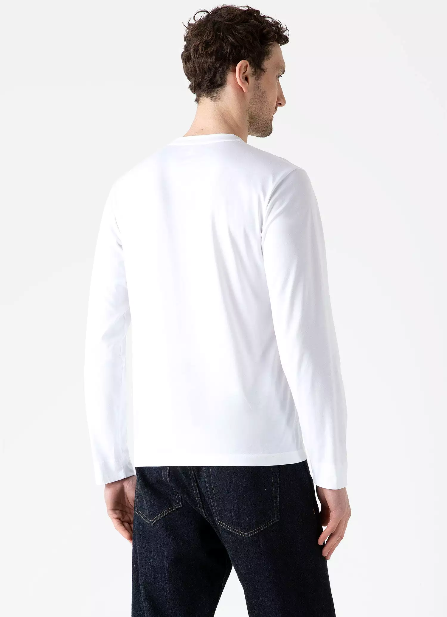 Men's Long Sleeve Riviera T-shirt in White