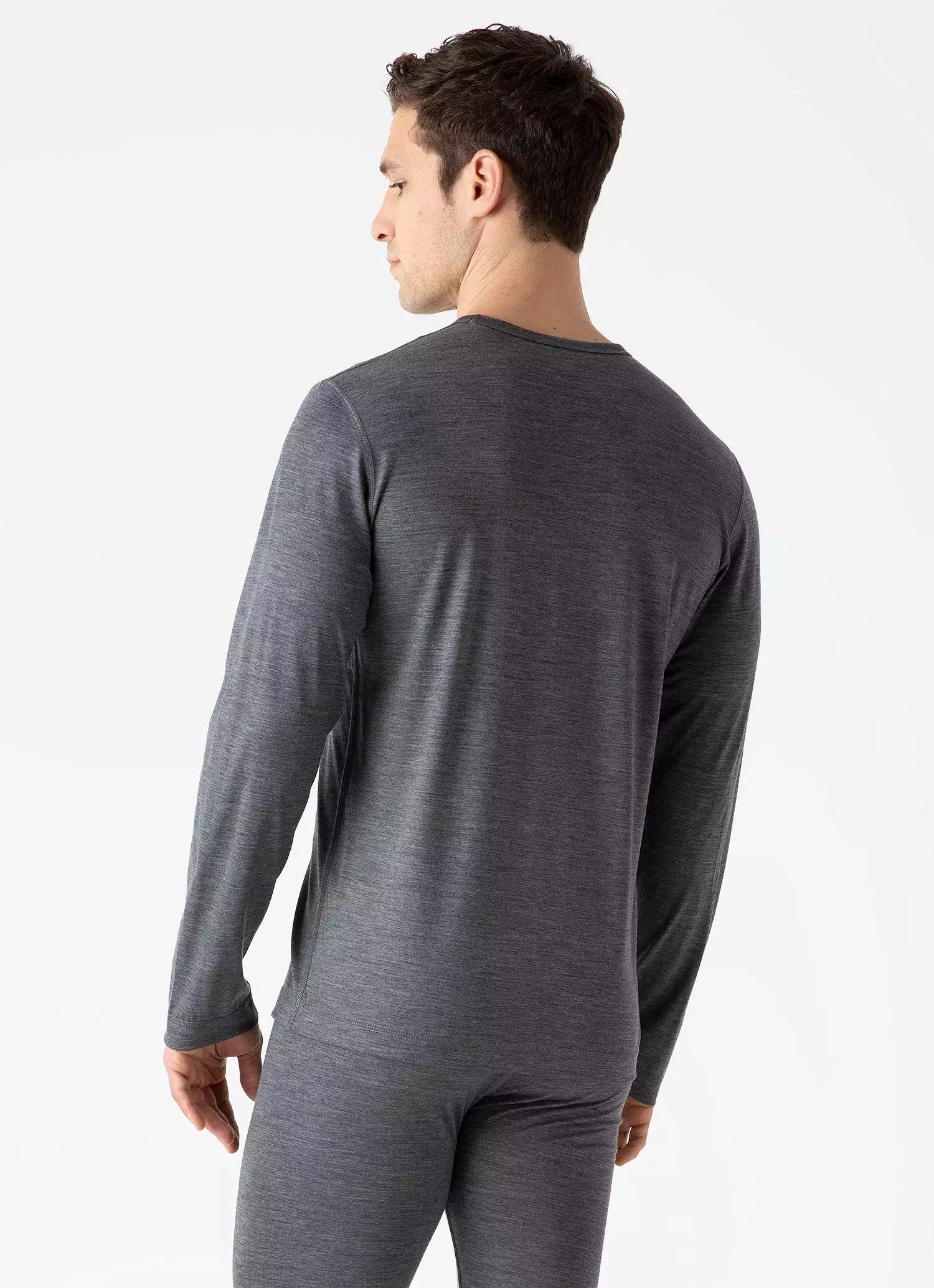 Men's Merino Base Layer T-shirt in Grey Melange