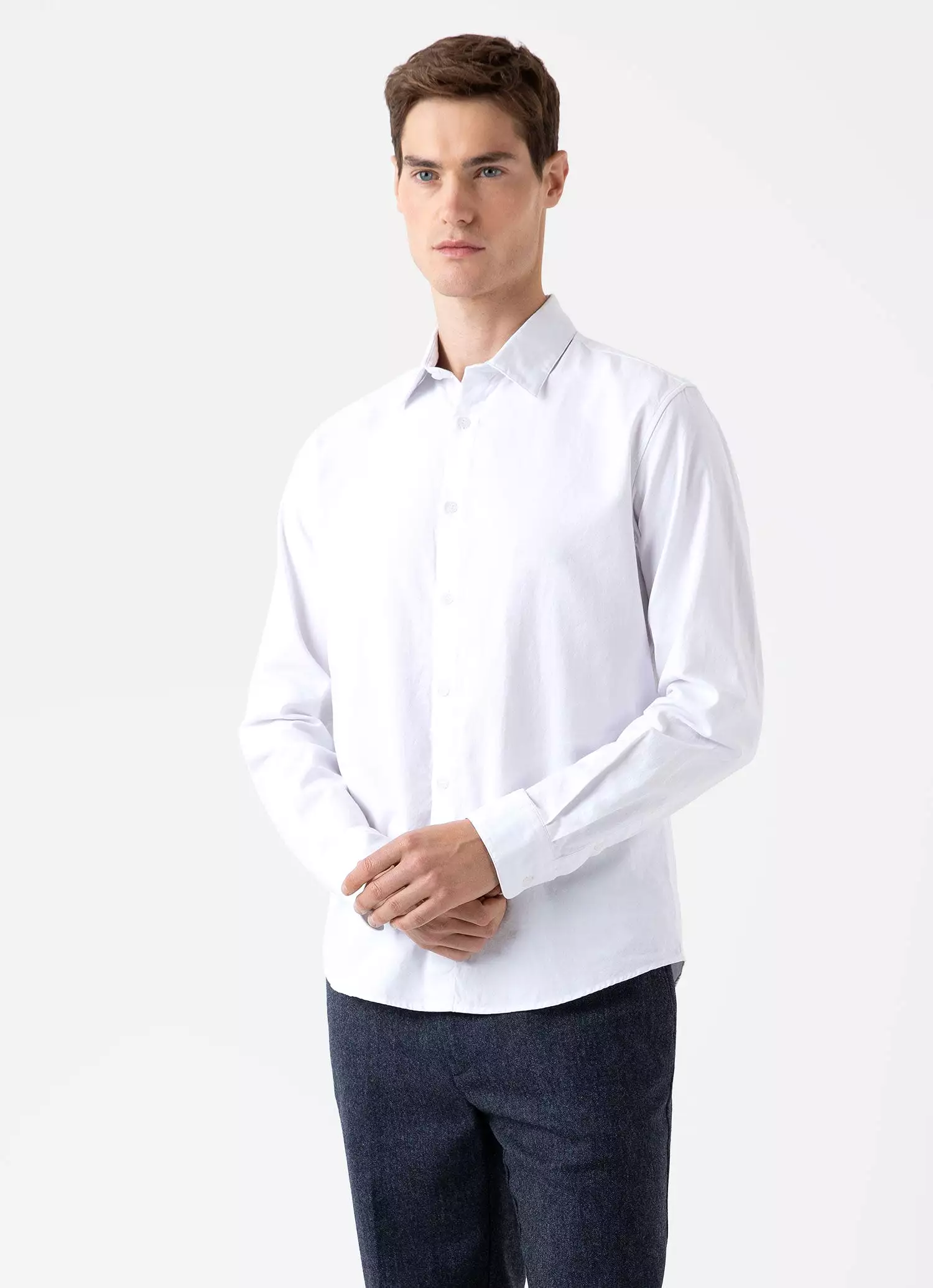 Men's Oxford Shirt in White