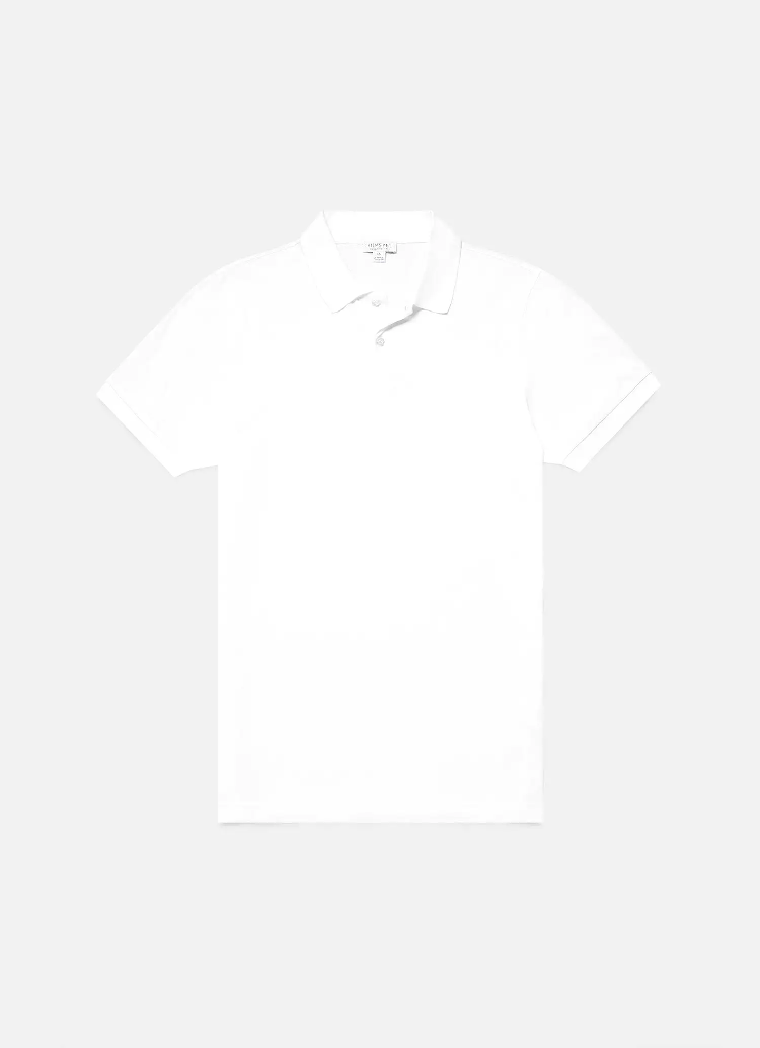 Men's Piqué Polo Shirt in White