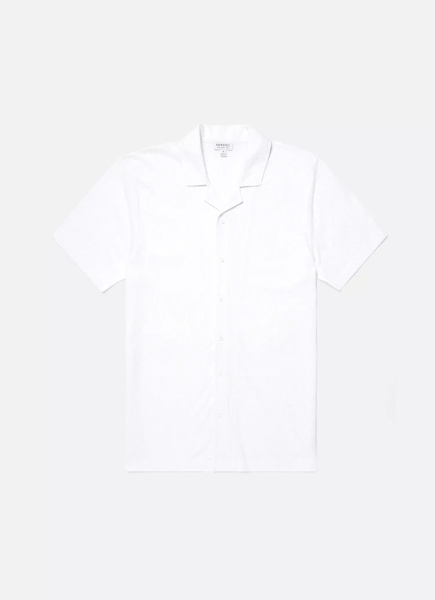 Men's Riviera Camp Collar Shirt in White