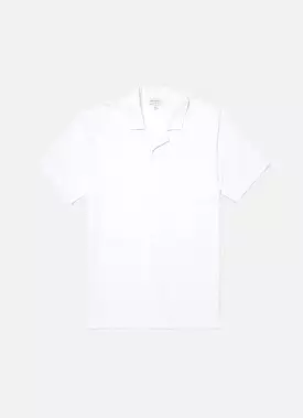 Men's Riviera Camp Collar Shirt in White