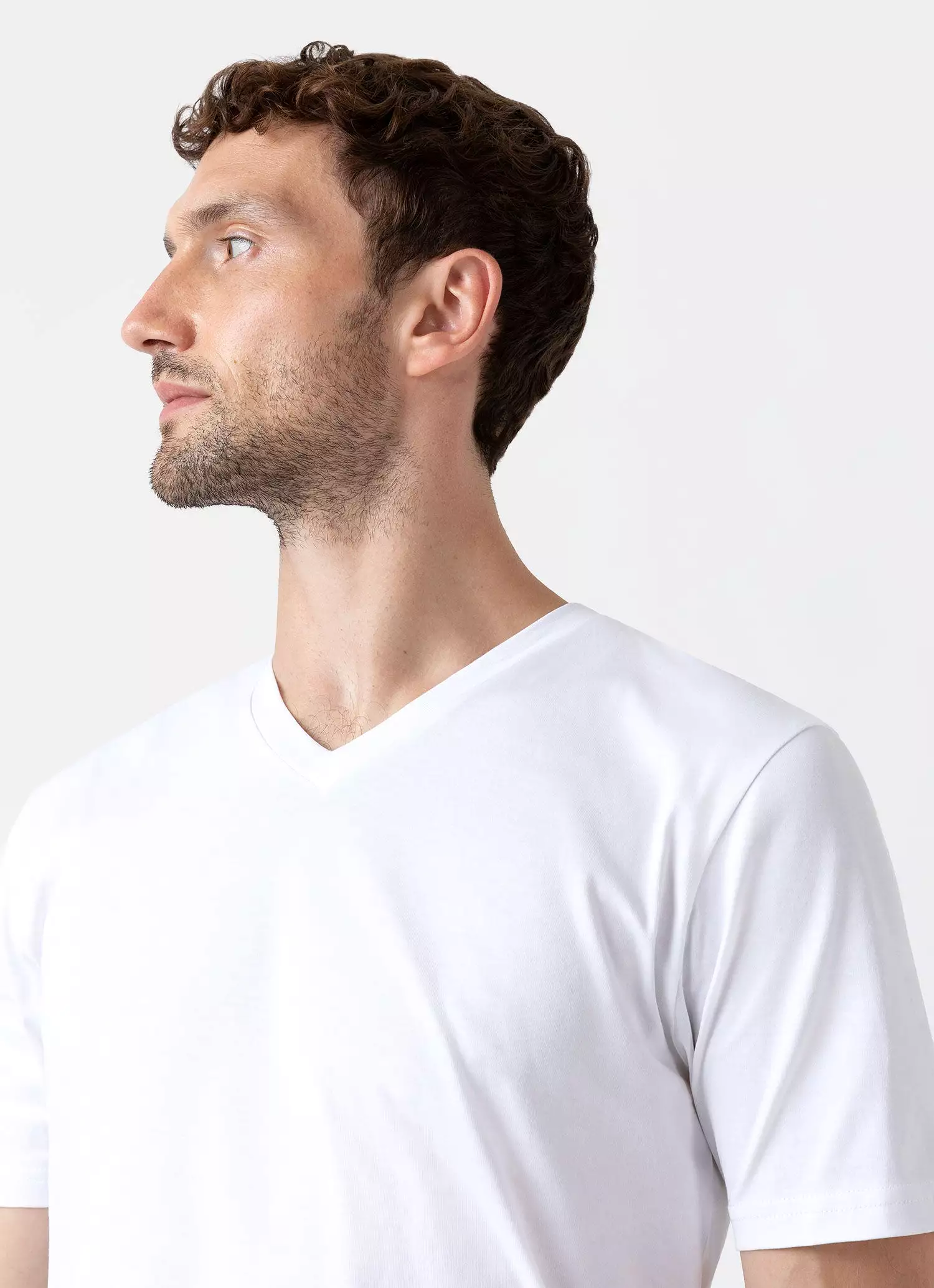 Men's Riviera V-neck T-shirt in White