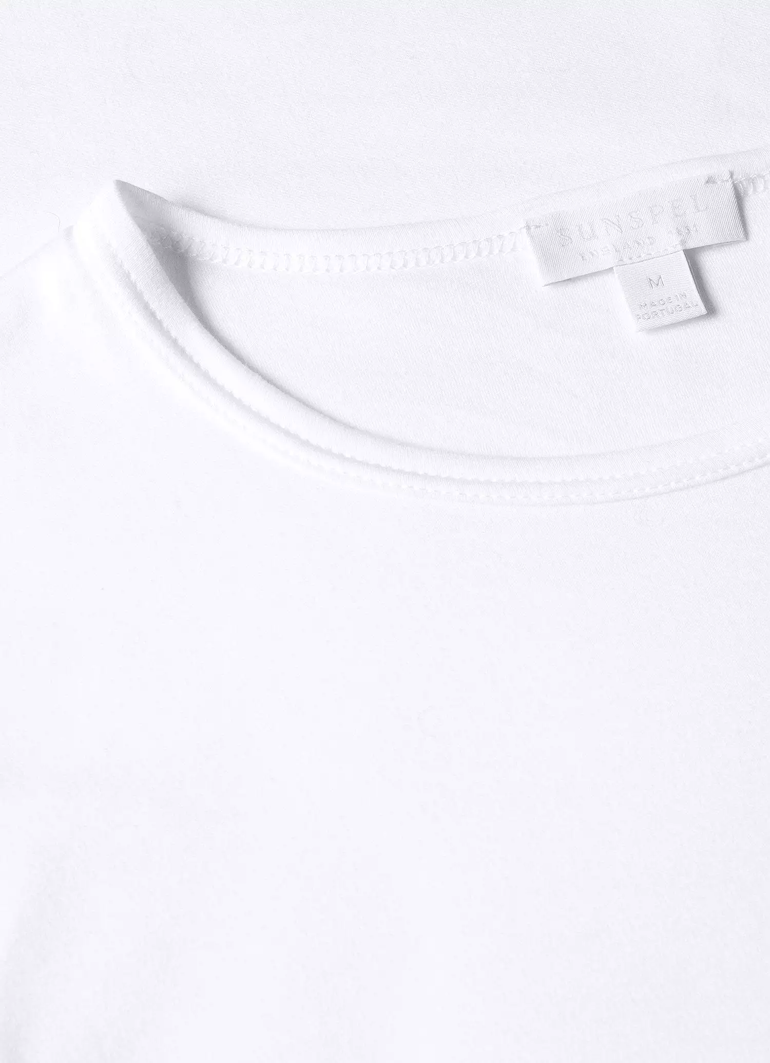 Men's Sea Island Cotton Underwear T-shirt in White