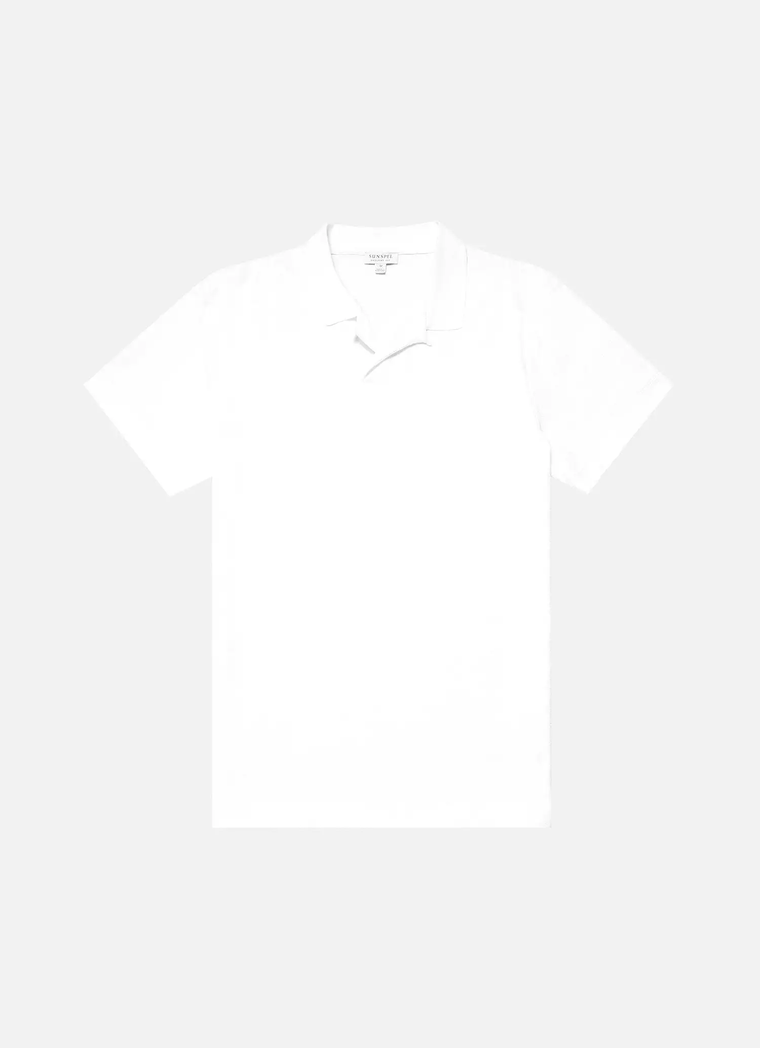 Men's Towelling Polo Shirt in White