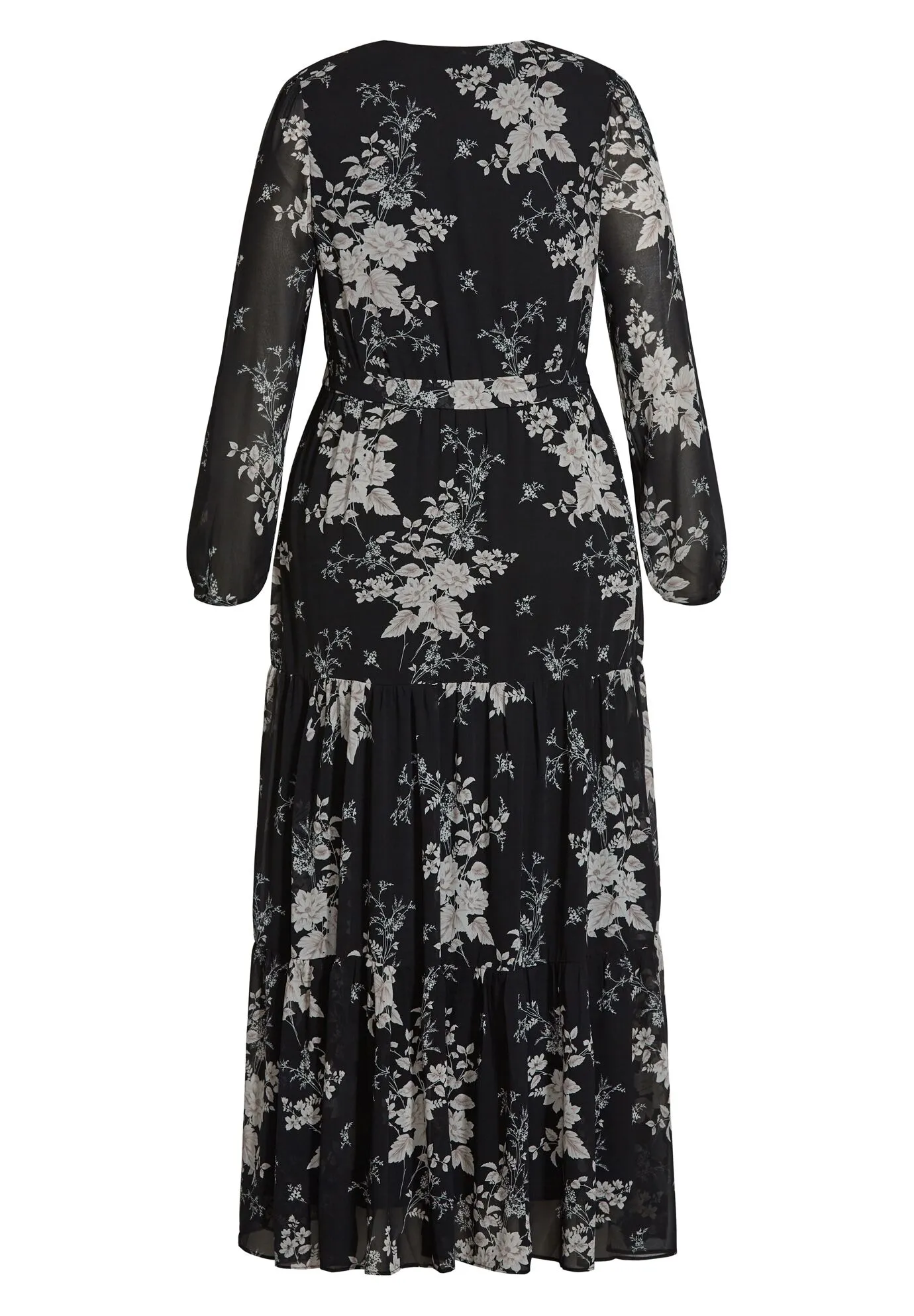 Mini Bouquet Maxi Dress - black