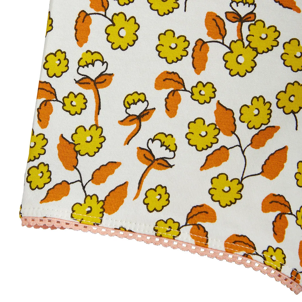 Mini Rodini Child Flowers Lace Shorts Yellow