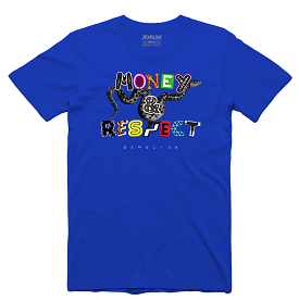 Money & Respect Tee (Blue/Multi) /D2