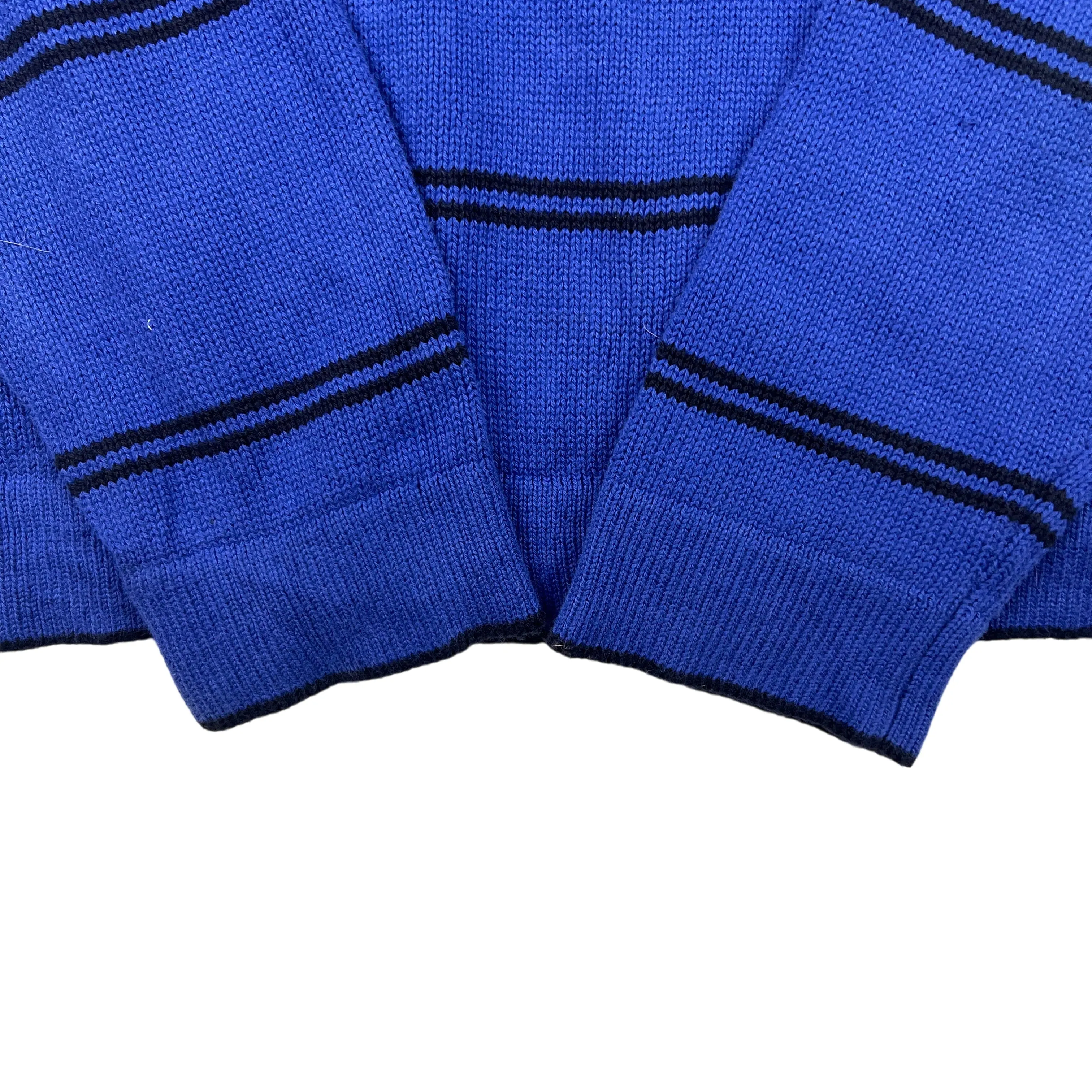 Nautica Blue Striped Knit Sweater