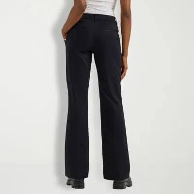 new!Lee Wrinkle Free Womens Mid Rise Bootcut Flat Front Pant