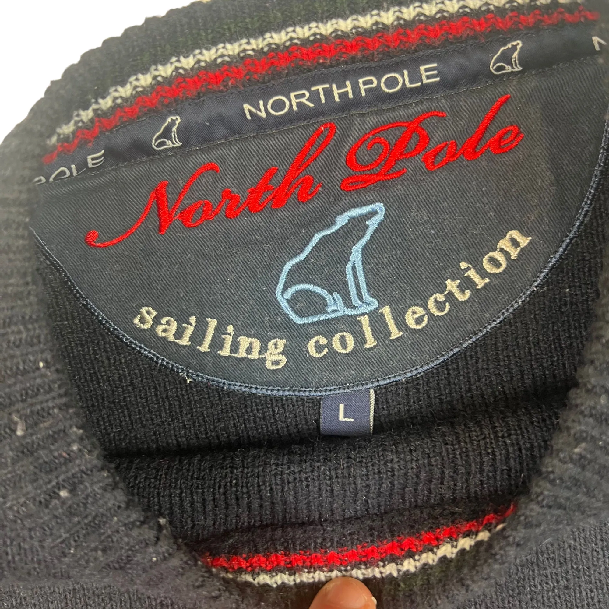 North Pole Marina Sailing Collection Roundneck Knitted Sweater Navy