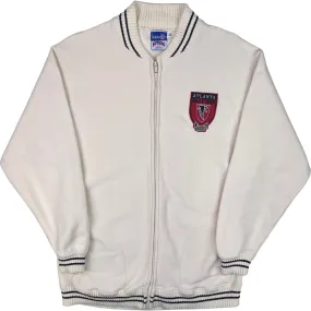 Nutmeg 90's Atlanta Falcons NFL Zip-Up Sweater Cream