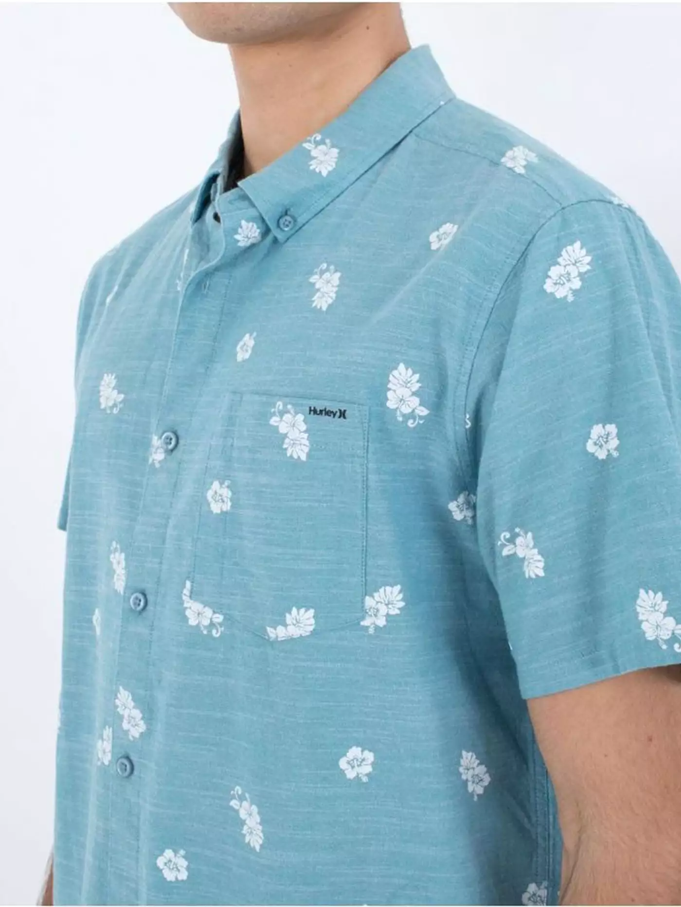 One & Only Stretch Print Short Sleeve Buttondown Shirt