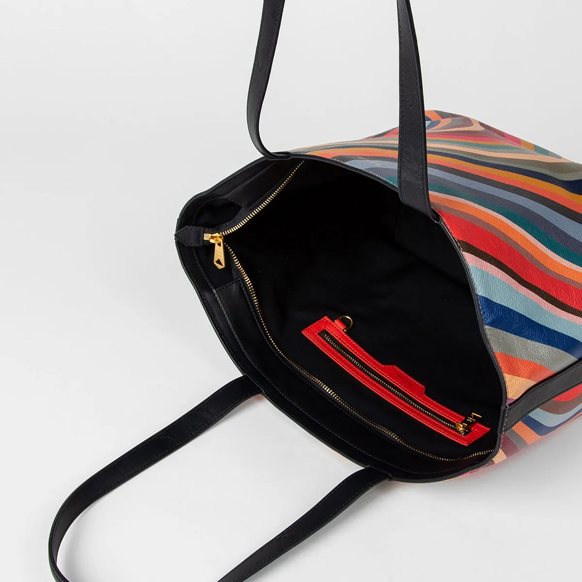 Paul Smith - Women's E-Swirl Print Leather Tote Bag