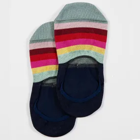 Paul Smith - Women's No-Show Swirl Socks in Navy