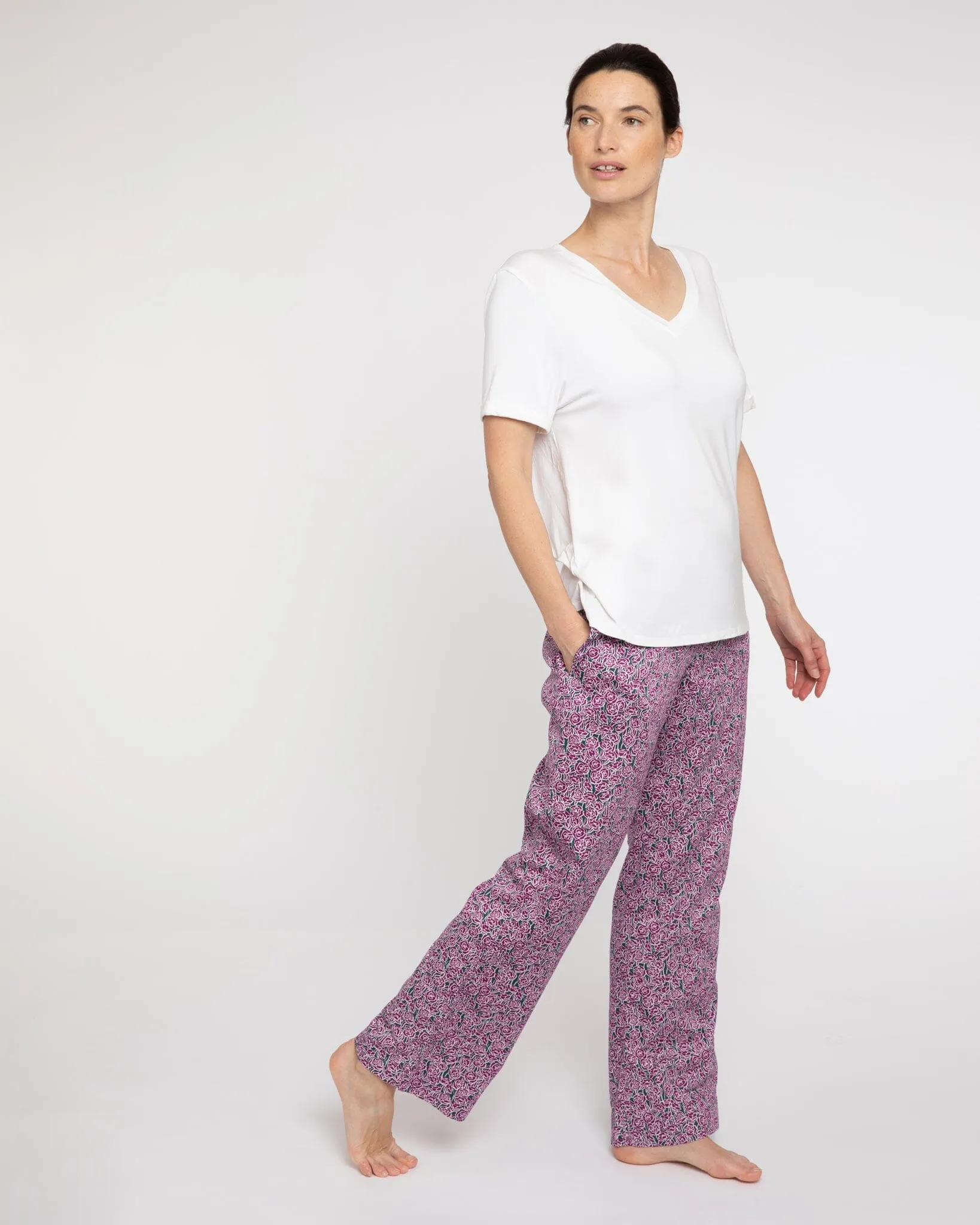 PJ Bottoms Little Bums & Roses purple