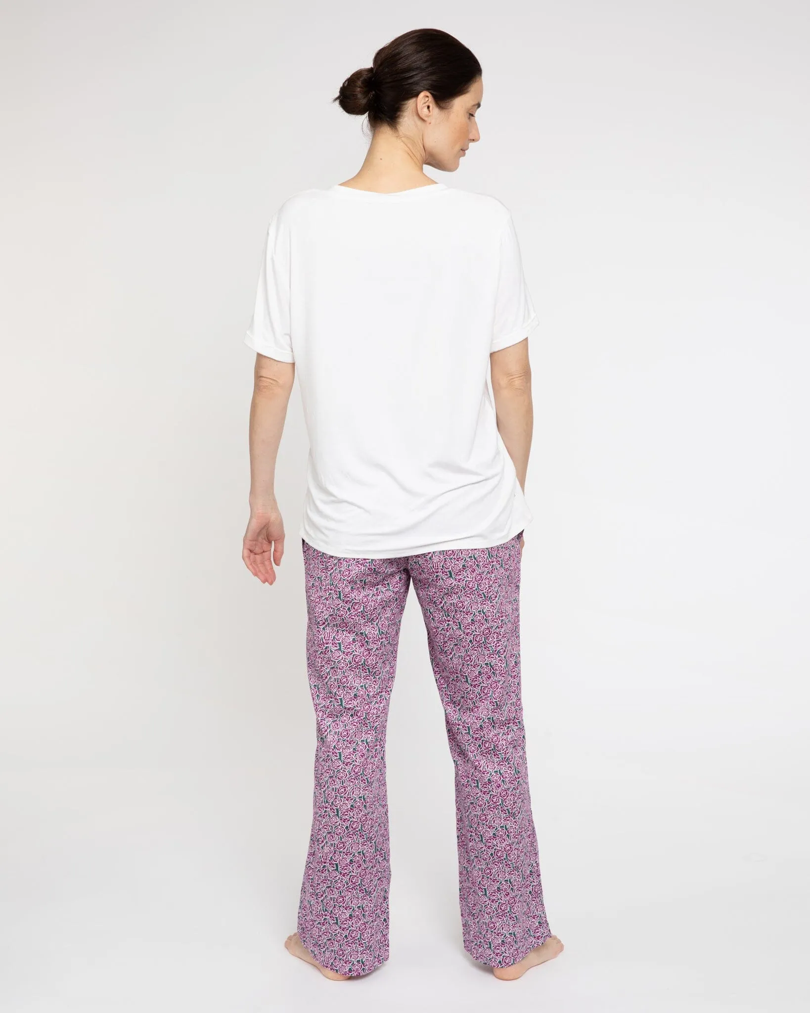 PJ Bottoms Little Bums & Roses purple