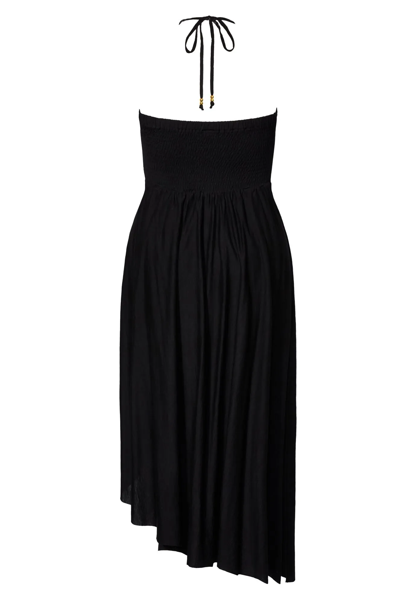 Plait Detail Maxi Dress - black