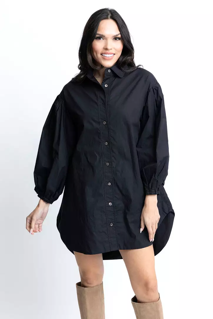 Poplin Button Up Dress