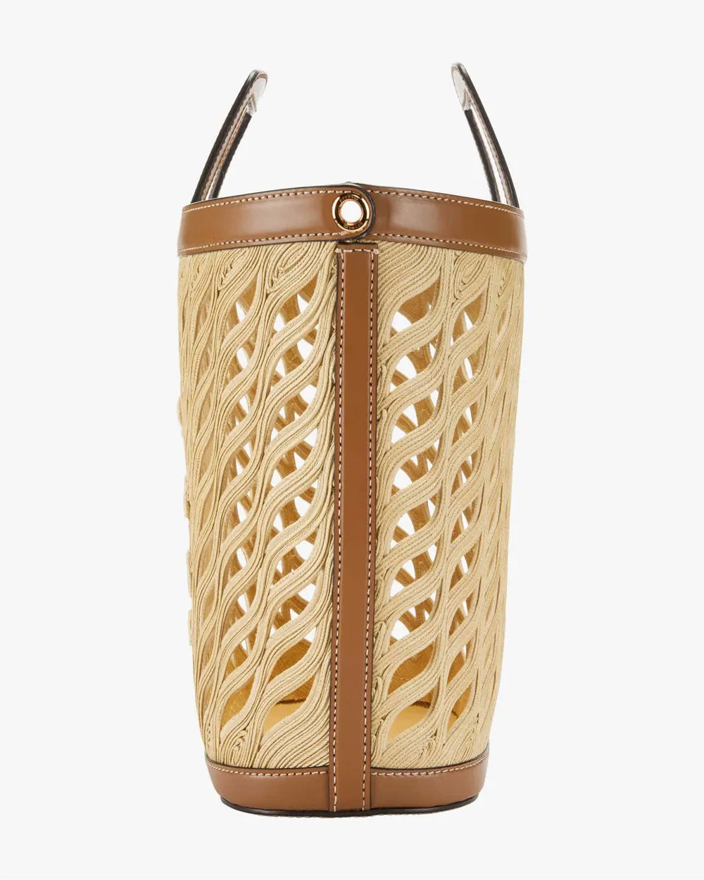 Raffia Shopping Tote in Cammello