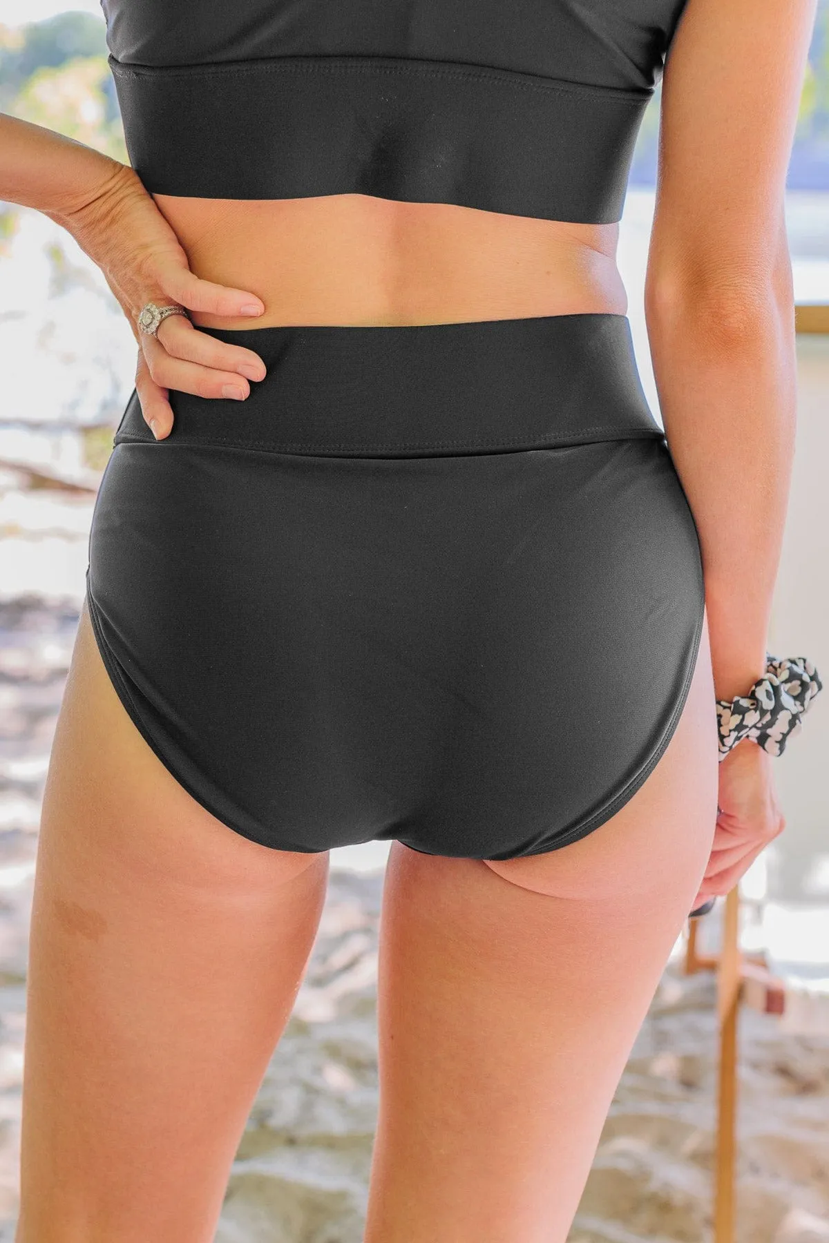 Ray Of Sunshine Swim Bottoms- Black