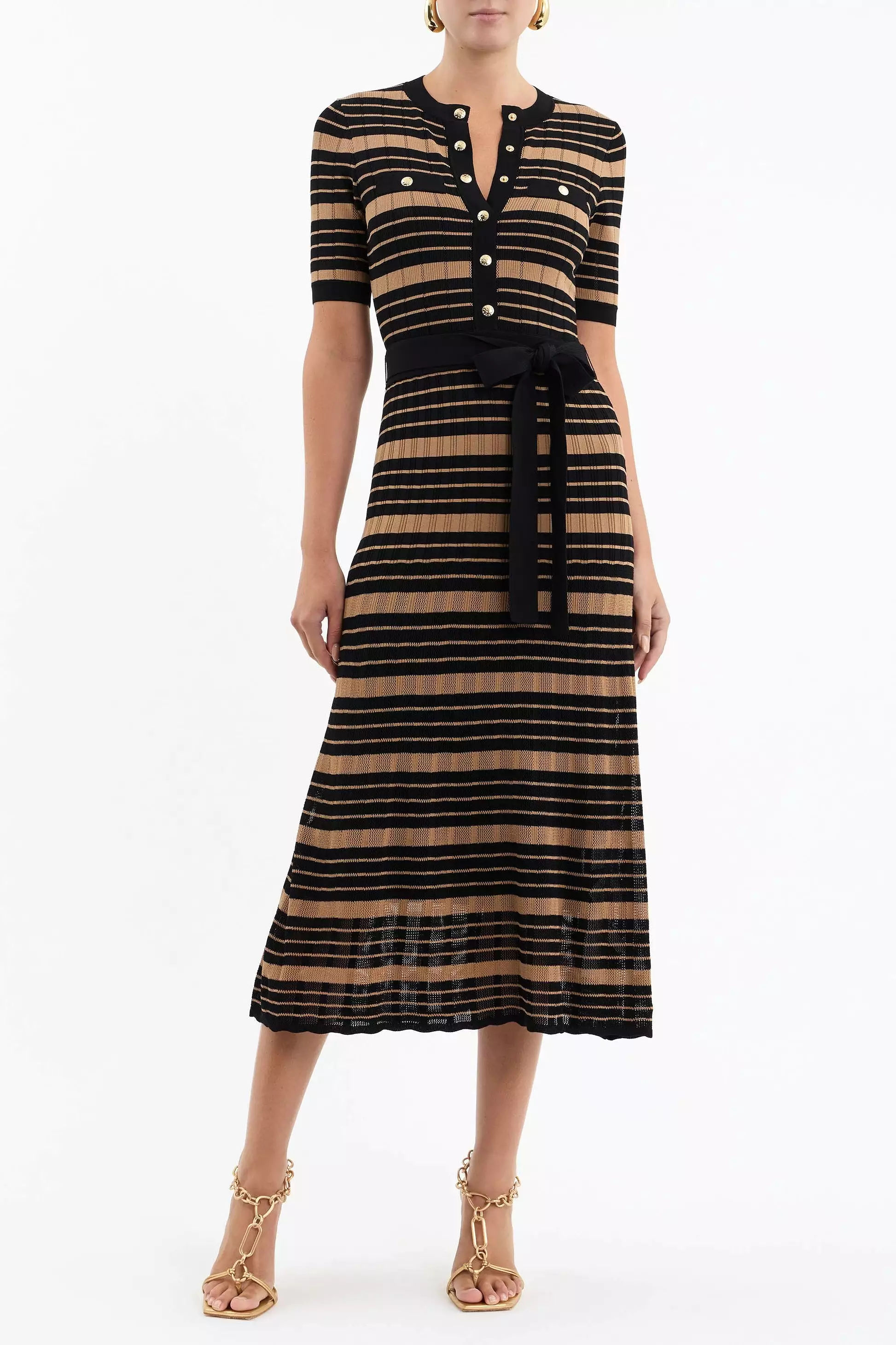 Rebecca Vallance Rivoli Knit Midi Dress