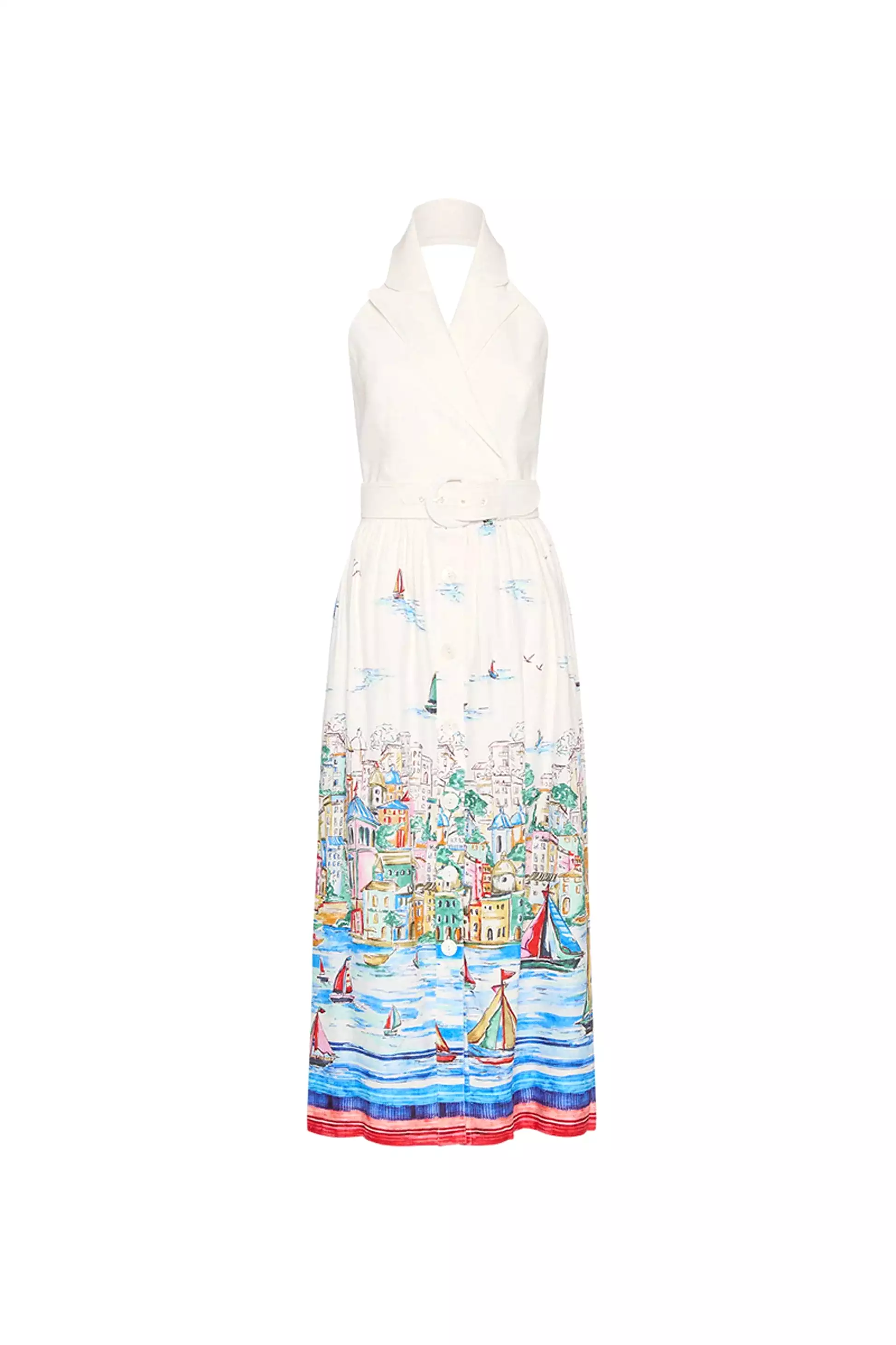 Rebecca Vallance Sailing Capri Halter Midi