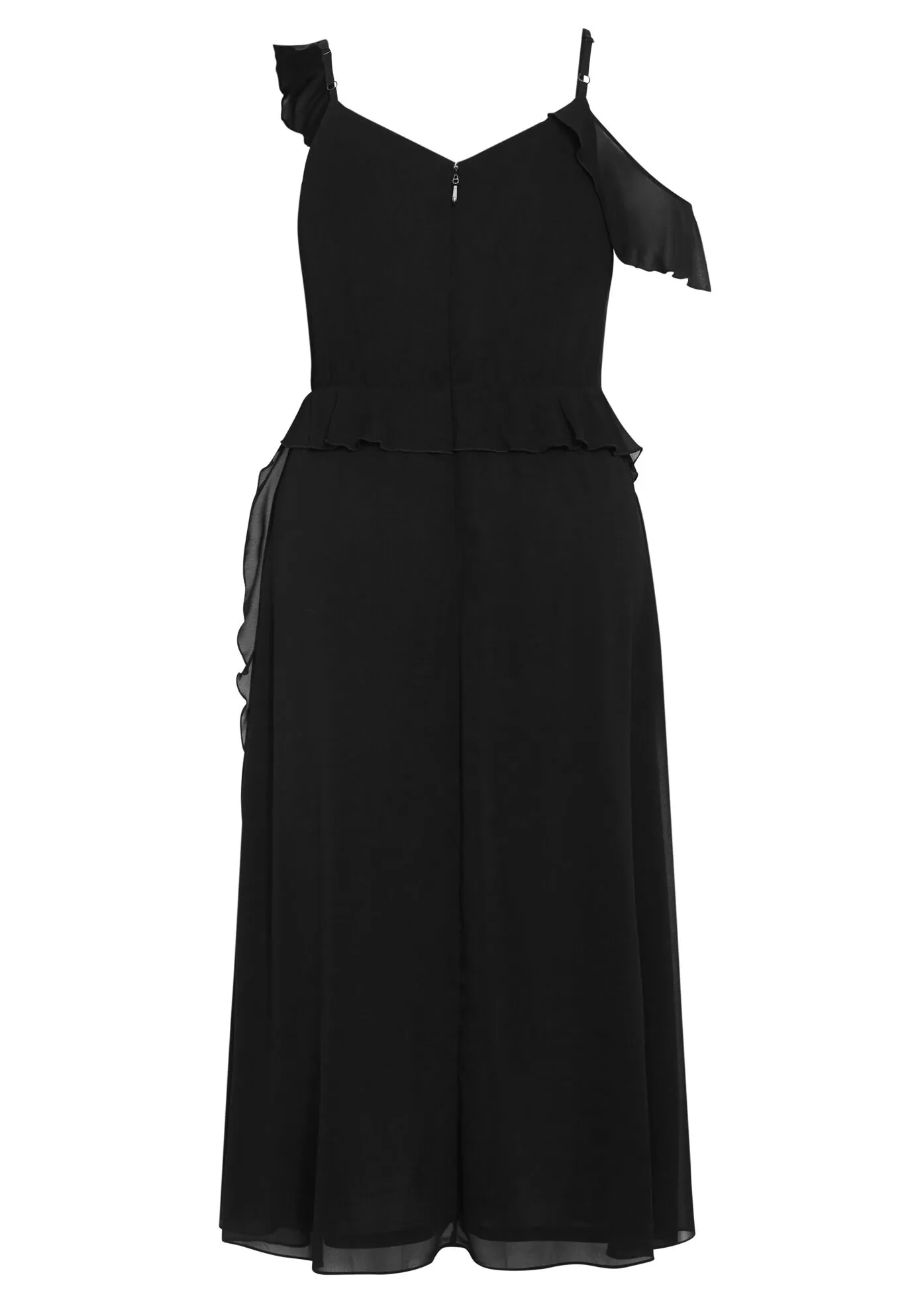 Ruffle Love Maxi Dress - black